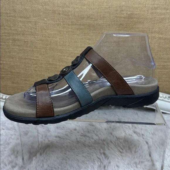 Taos Footwear Brown and Black Sandals - Picture 3 of 11